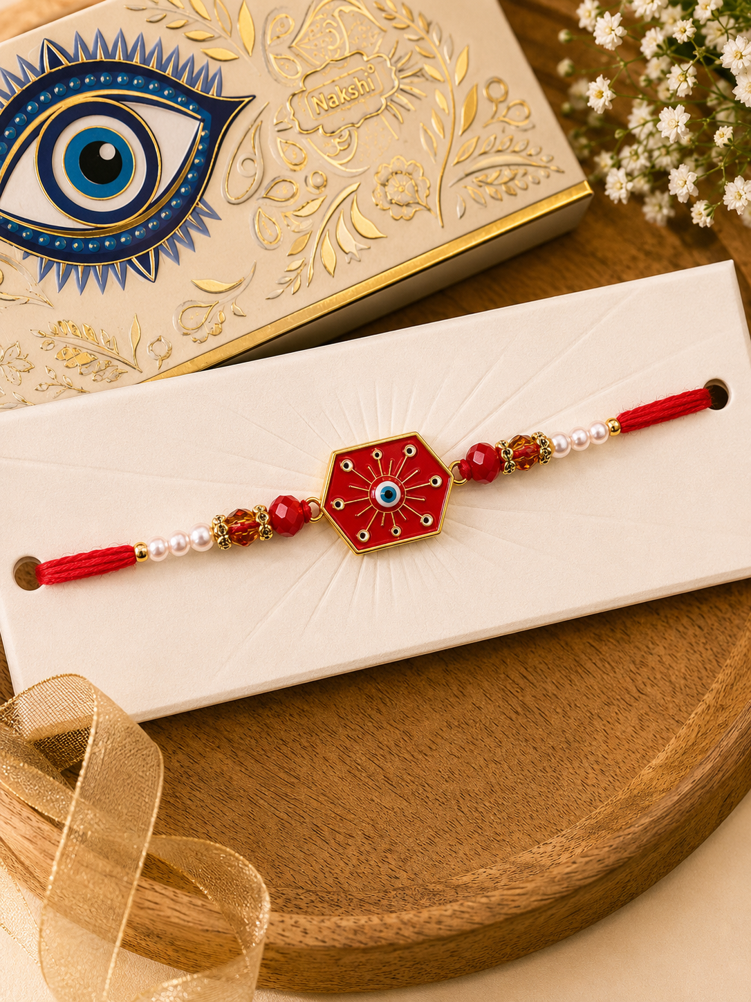 Enamel Evil Eye Rakhi