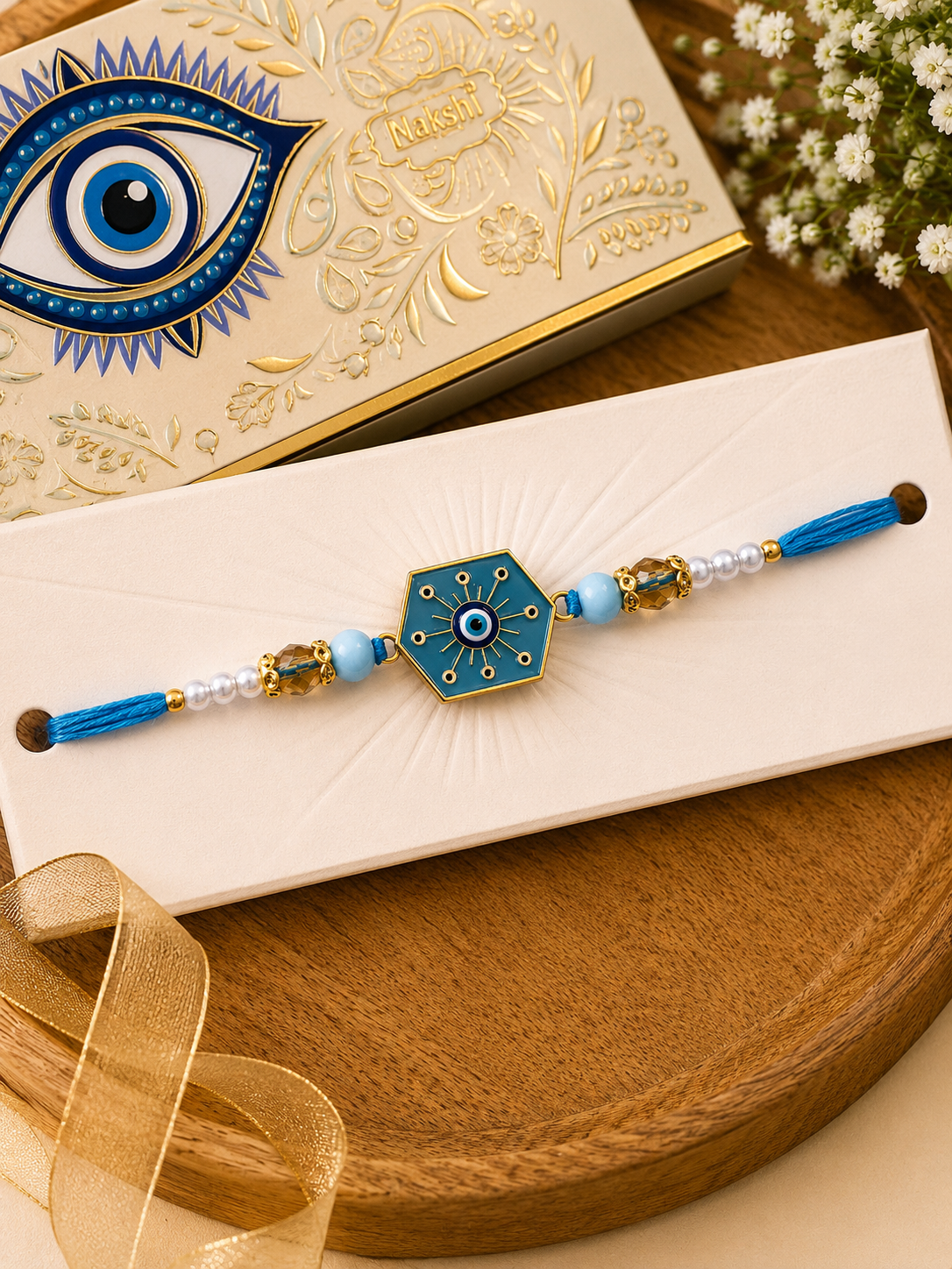Enamel Evil Eye Rakhi